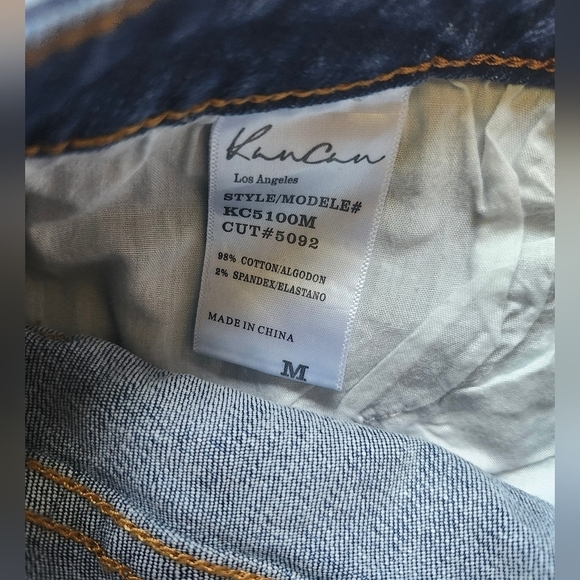 Kancan Medium Wash Denim Distressed Mini Skirt - Picture 5 of 5